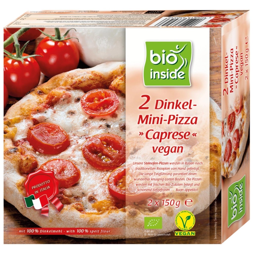 Bio Inside - Spelt-Mini-Pizza ¨Caprese¨ Vegan - 2*150g