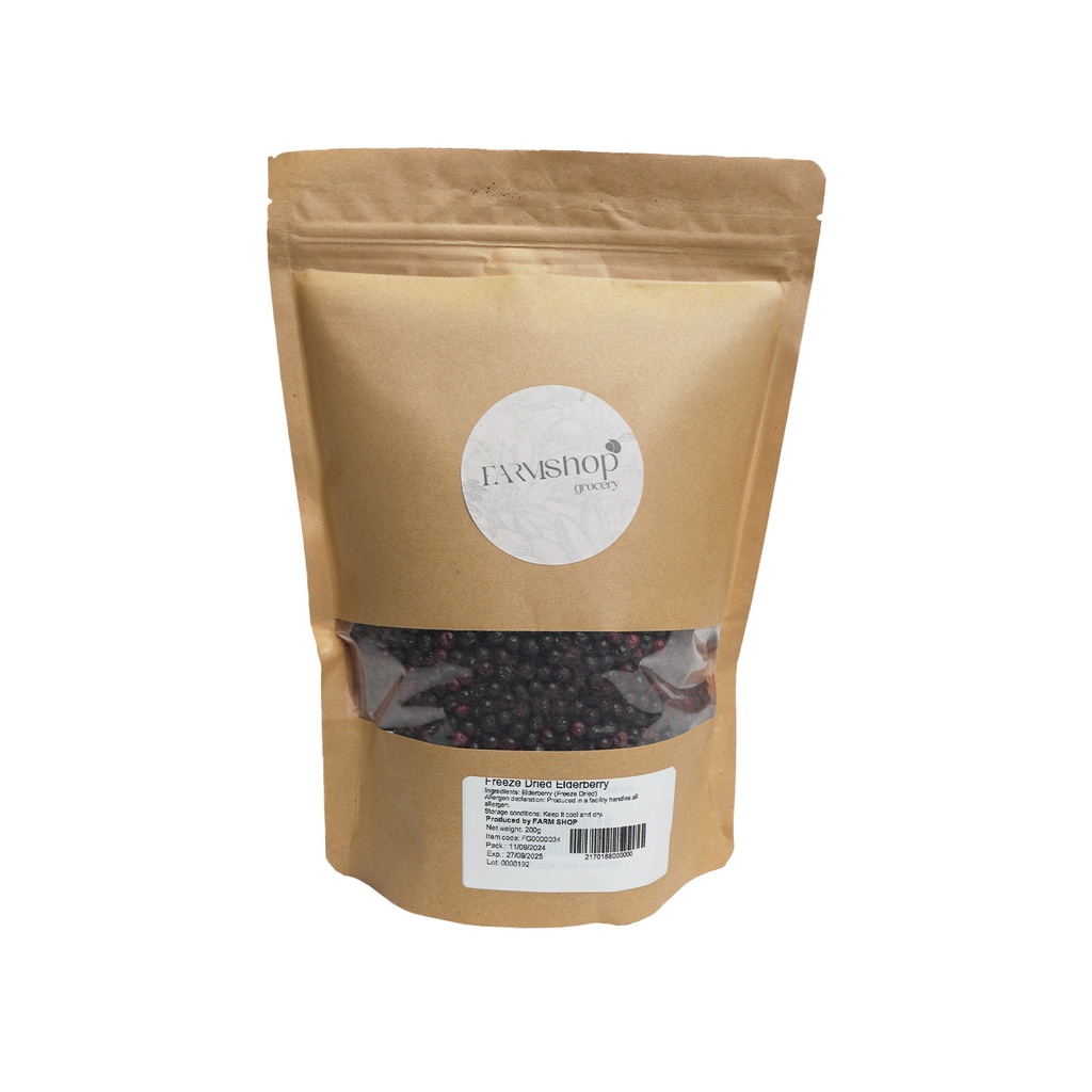 Farmshop - Elderberry (Freeze Dried Whole) - 200 gms