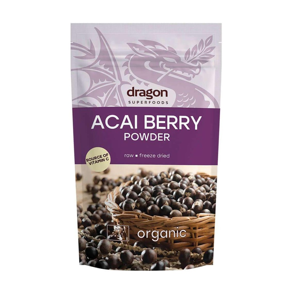 Dragon Superfoods - Organic Acai Berry Powder Freeze Dry - 75G