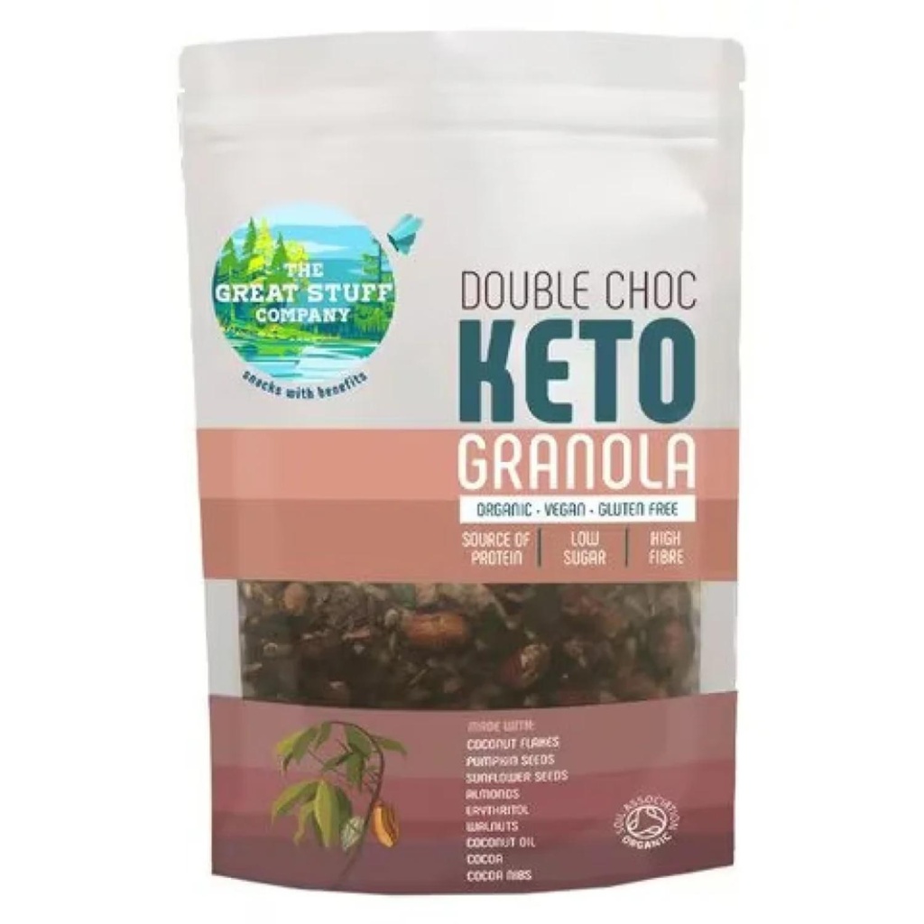 The Great Stuff Company - Keto Granola Double Choc Almond & Walnut - 250G