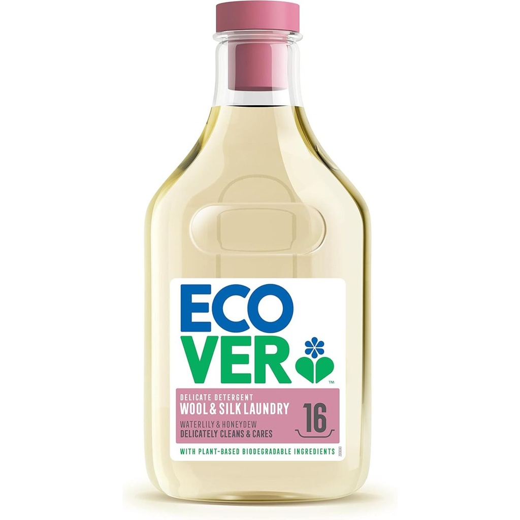 Ecover - Bio Wool And Silk Laundry Liquid, Waterlily Honeydew - 750ML