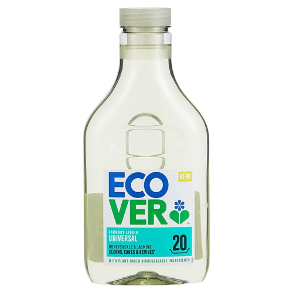 Ecover - Bio Laundry Liquid Universal, Honeysuckle And Jasmine (20 Washes) - 1L