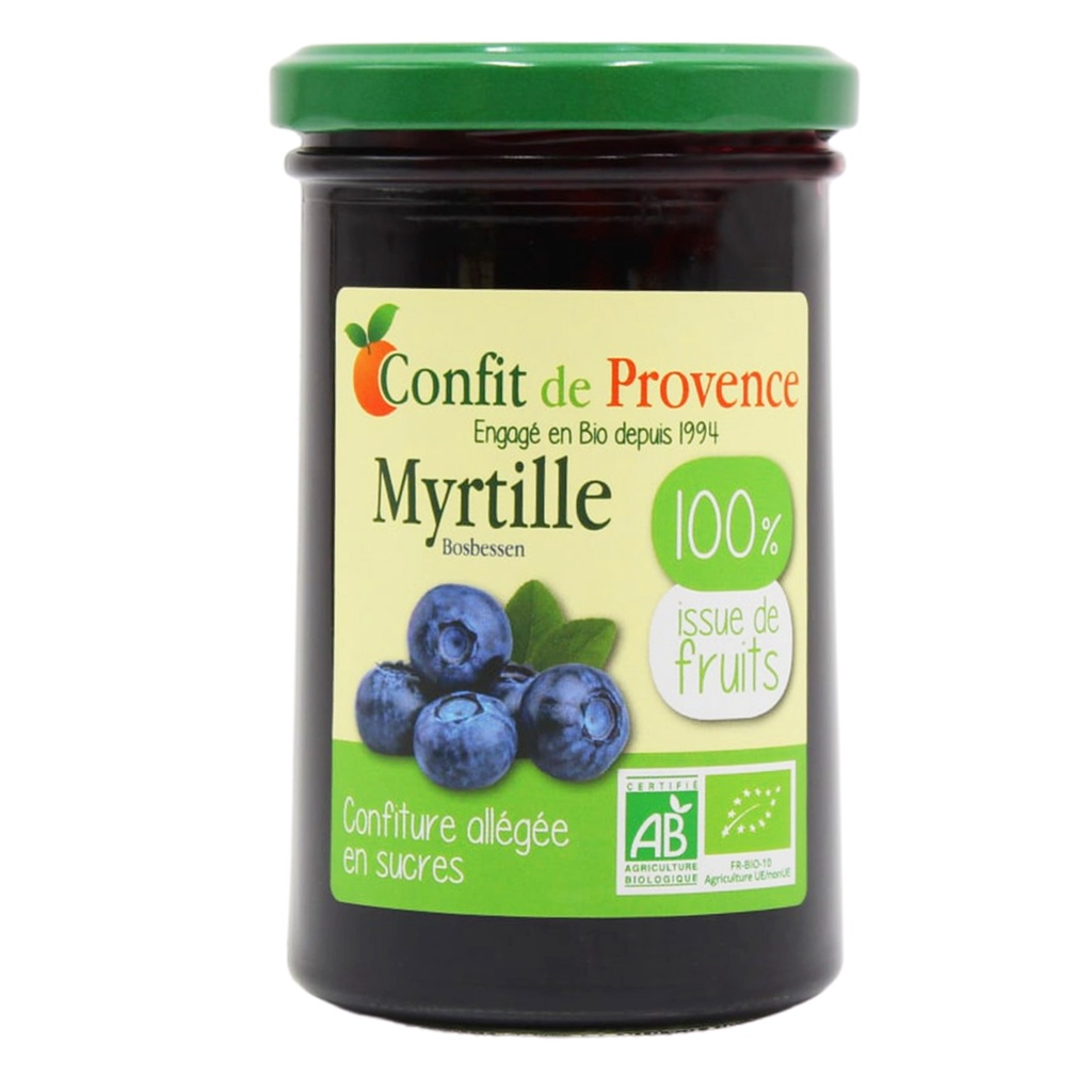 Confit De Provence - Organic Blueberry Jam - 290 G