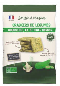 Crackers (Zucchini, Garlic & Herbs) - 0.07Kg - Jardin À Croquer