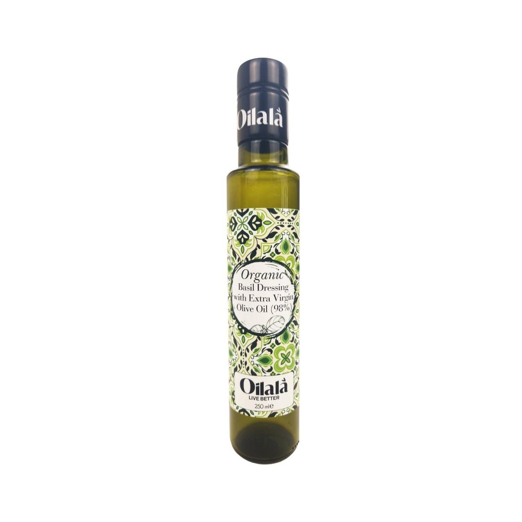 Oilalà - Organic Extra Virgin Olive Oil with Basil - 250 G