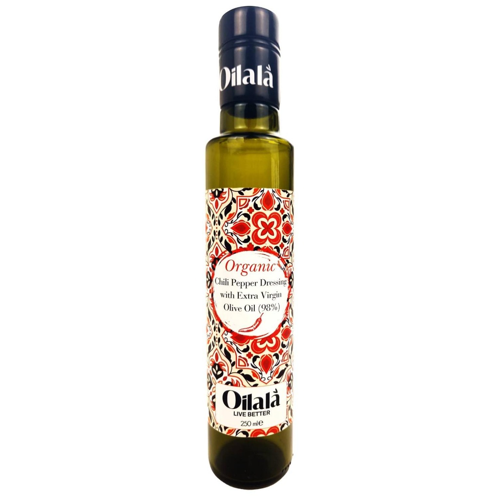 Oilalà - Organic Extra Virgin Olive Oil with Chili Pepper - 250 G