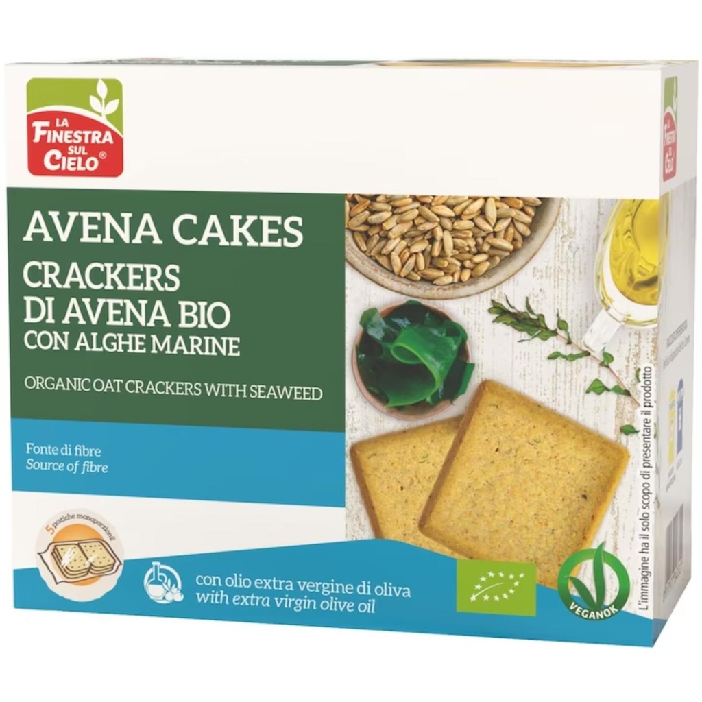 La Finestra Sul Cielo - Organic Oat Seaweed Cakes - 250 G