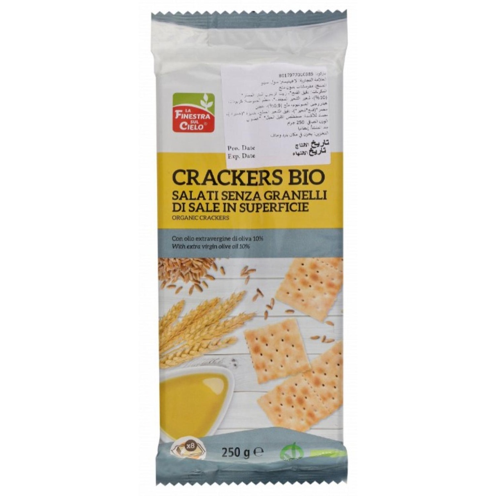 La Finestra Sul Cielo - Organic Crackers - 250 G