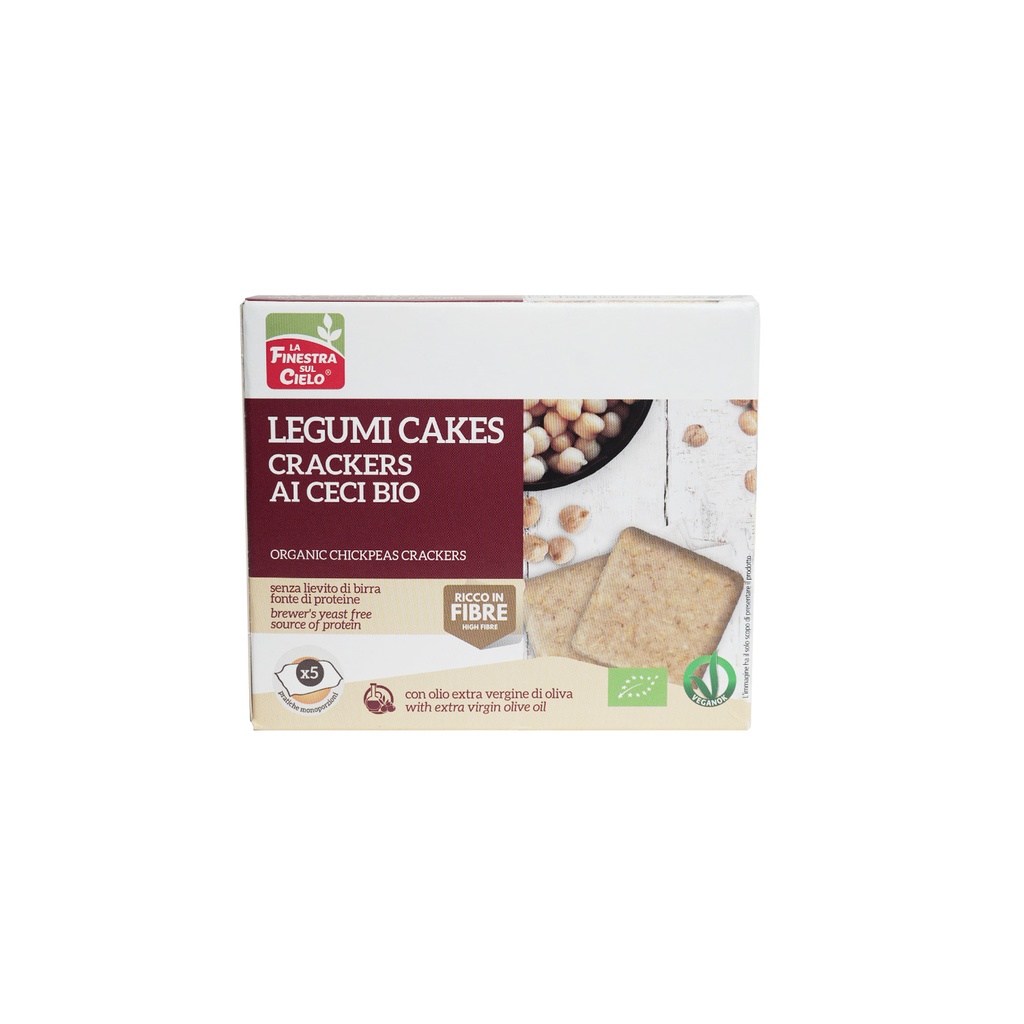 La Finestra Sul Cielo - Organic Crackers Legume Chickpeas - 250 G