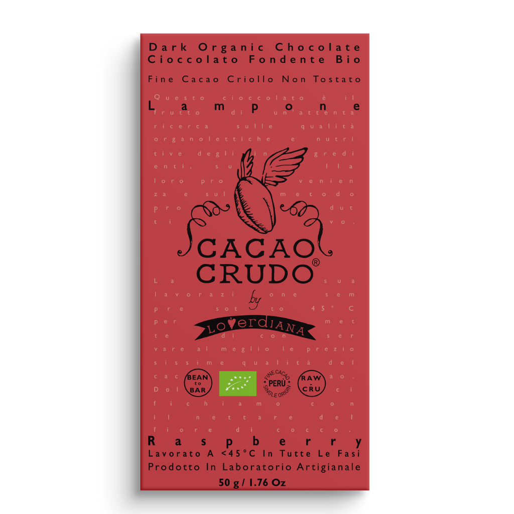 Bar (Dark Chocolate & Raspberry) - 0.05Kg - Cacao Crudo