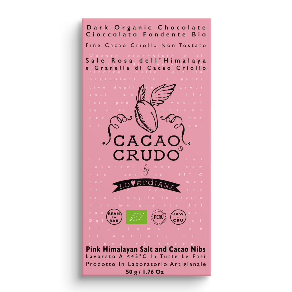 Bar (Dark Chocolate & Pink Salt) - 0.05Kg - Cacao Crudo