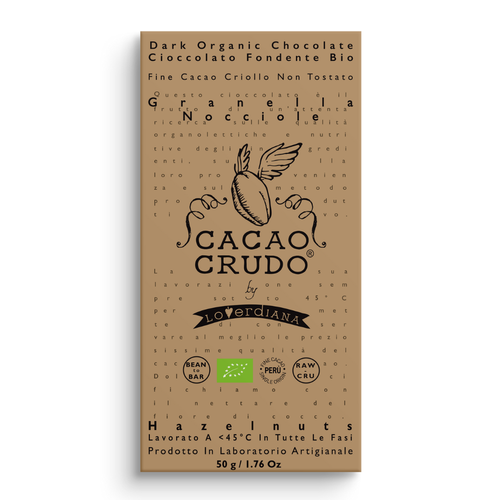 Bar (Dark Chocolate & Hazelnuts) - 0.05Kg - Cacao Crudo