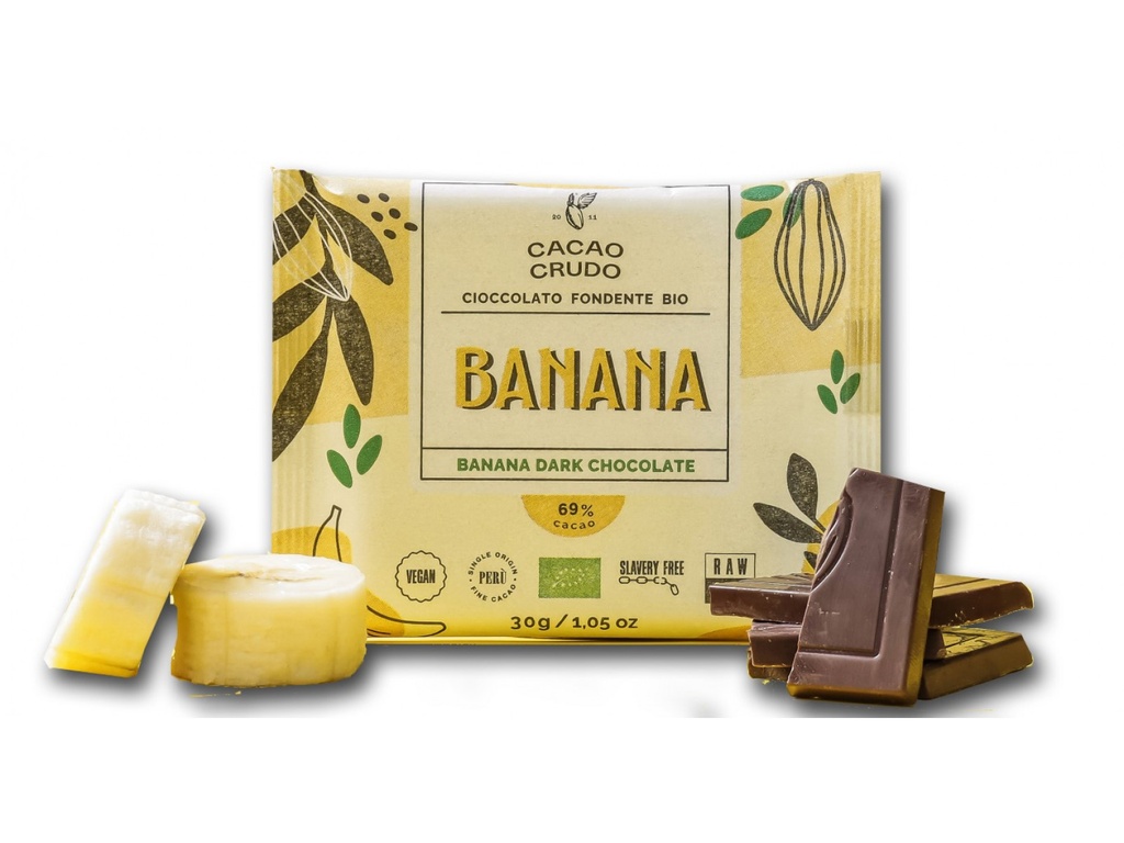 Bar (Dark Chocolate & Banana) - 0.03Kg - Cacao Crudo