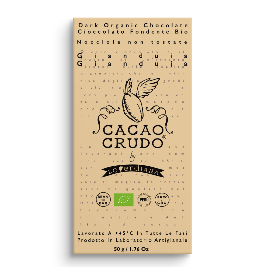 Bar (Dark Chocolate & Crunchy Gianduja) - 0.03Kg - Cacao Crudo