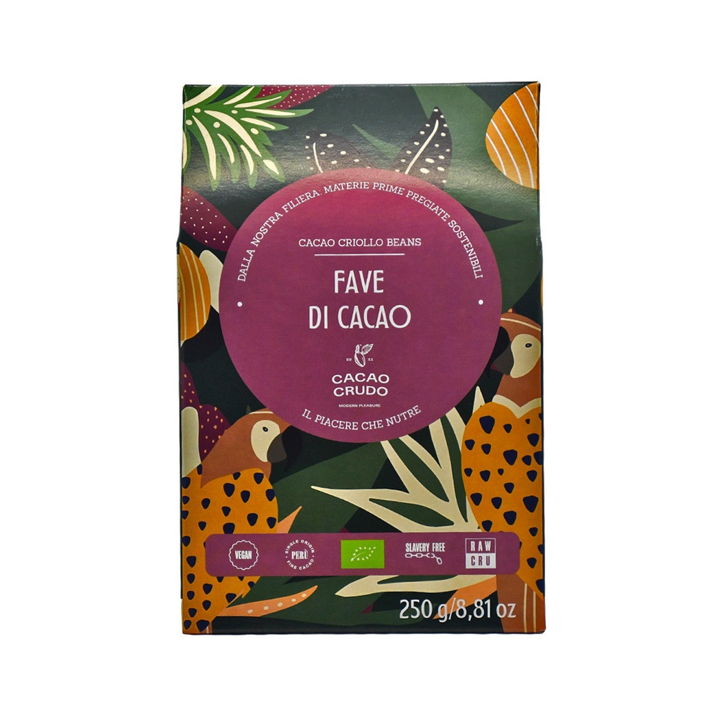 Cacao Crudo - Organic Cacao Beans - 250 G