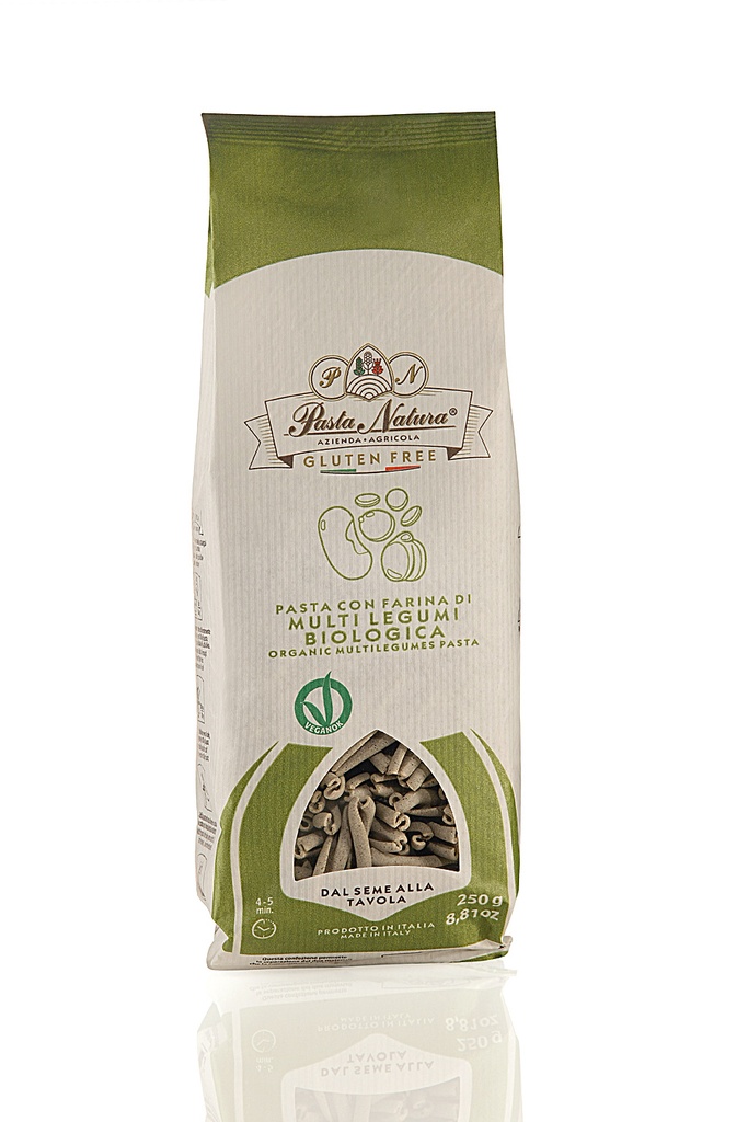 Lentils, Chickpeas, Beans & Peas Pasta (Casareccia) - 0.25Kg - Pasta Natura