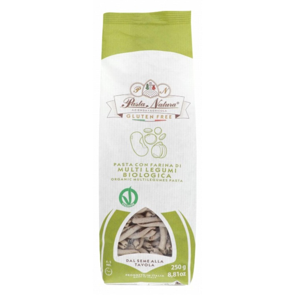 Pasta Natura - Organic Lentils, Chickpeas, Beans & Peas Vegan Pasta Casareccia - 250 G