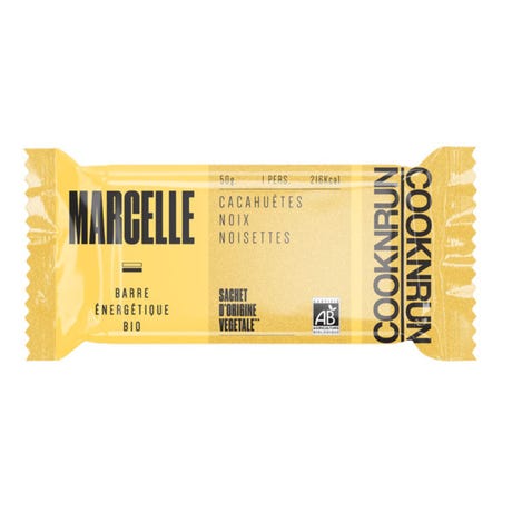 Cooknrun - Organic Energy Bar Peanut, Walnut & Hazelnut - 50 G