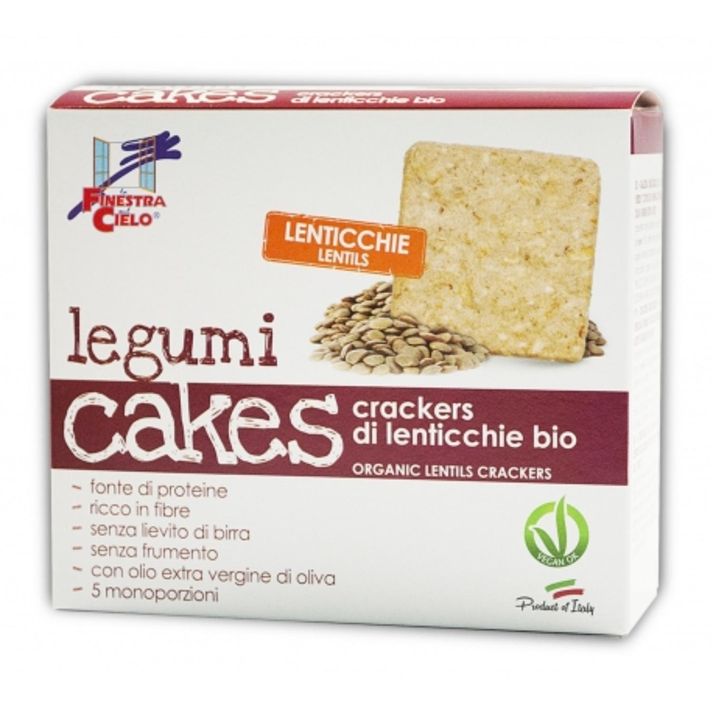 Crackers (Legume Lentils) - 0.25Kg - La Finestra Sul Cielo