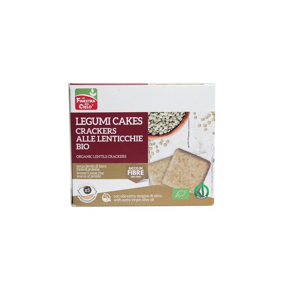 La Finestra Sul Cielo - Organic Crackers Legume Lentils - 250 G