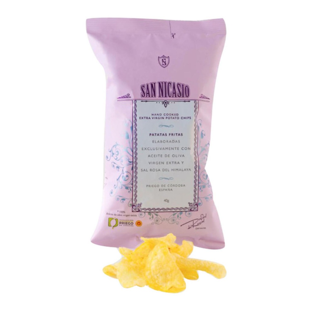 San Nicasio - Potato Chips Salt with Olive Oil - 40 G