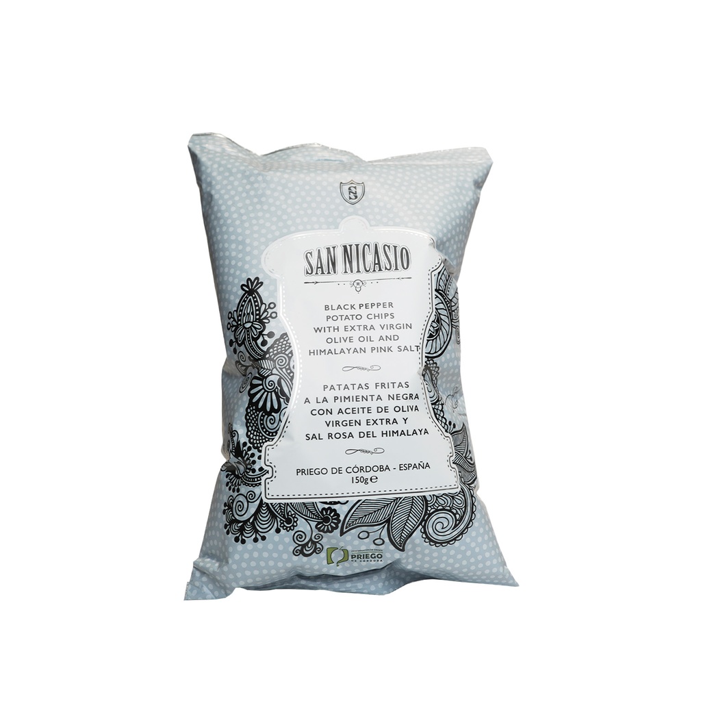 San Nicasio - Potato Chips Black Pepper with Olive Oil - 150 G