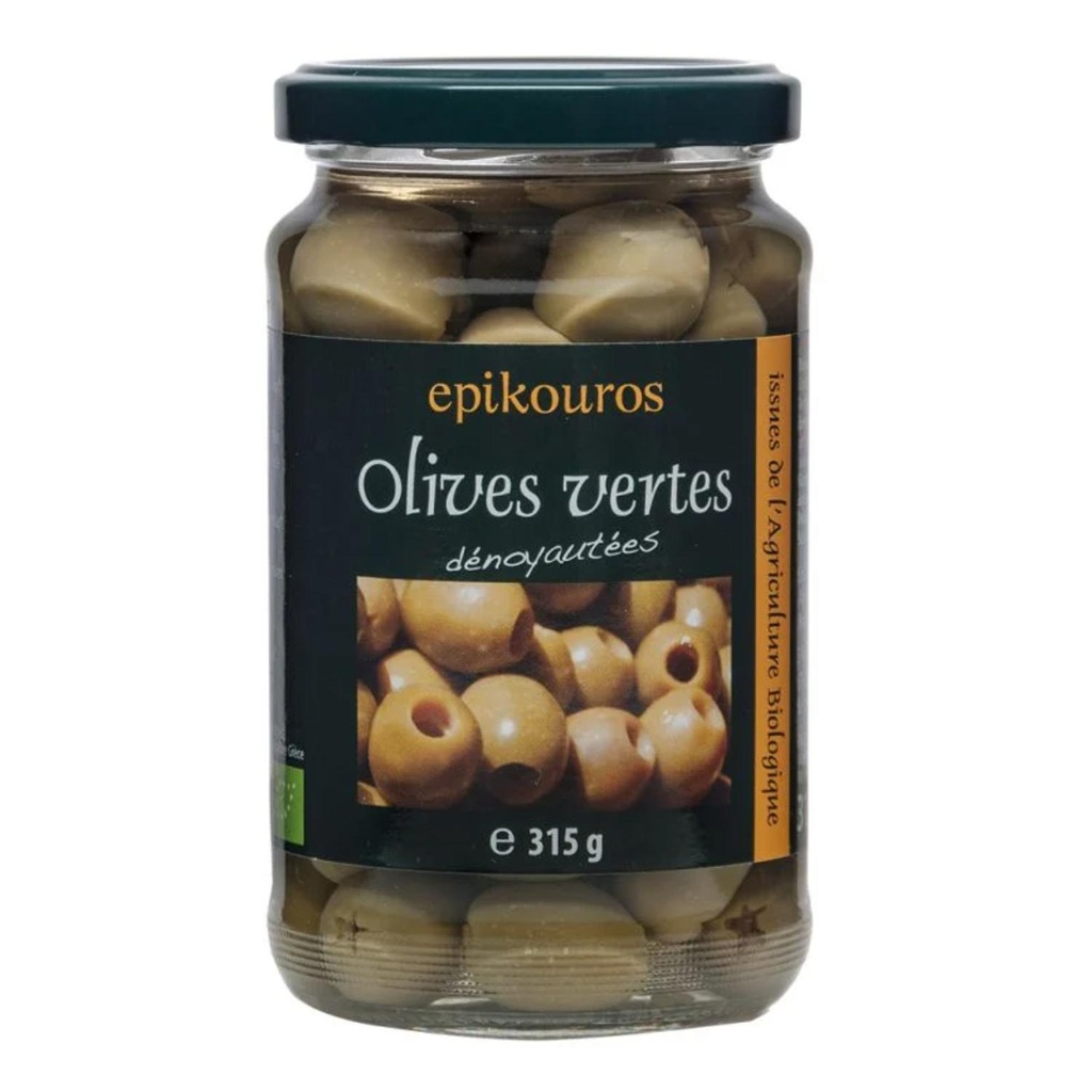 Epikouros - Olives (Green Pitted) - 0.315Kg