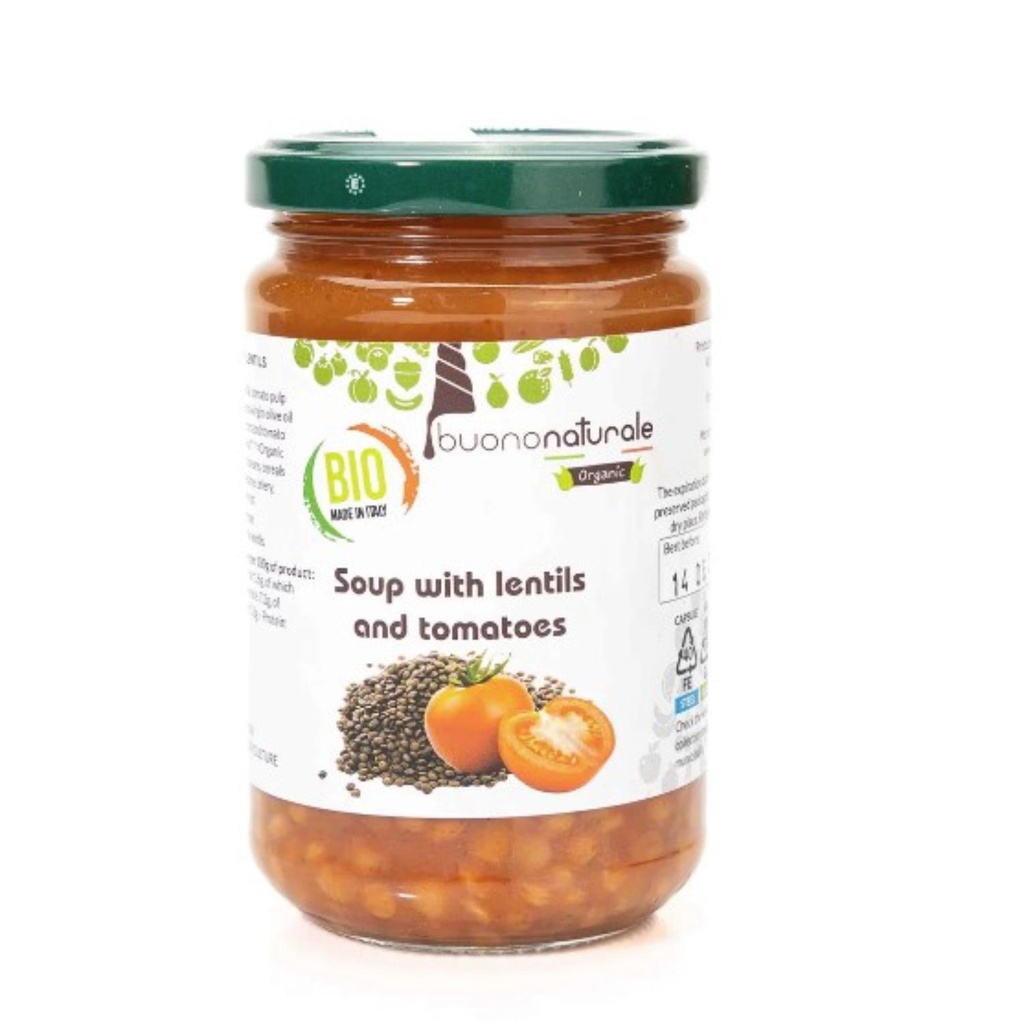 BuonoNaturale - Organic Lentils in Tomato Soup - 300 G