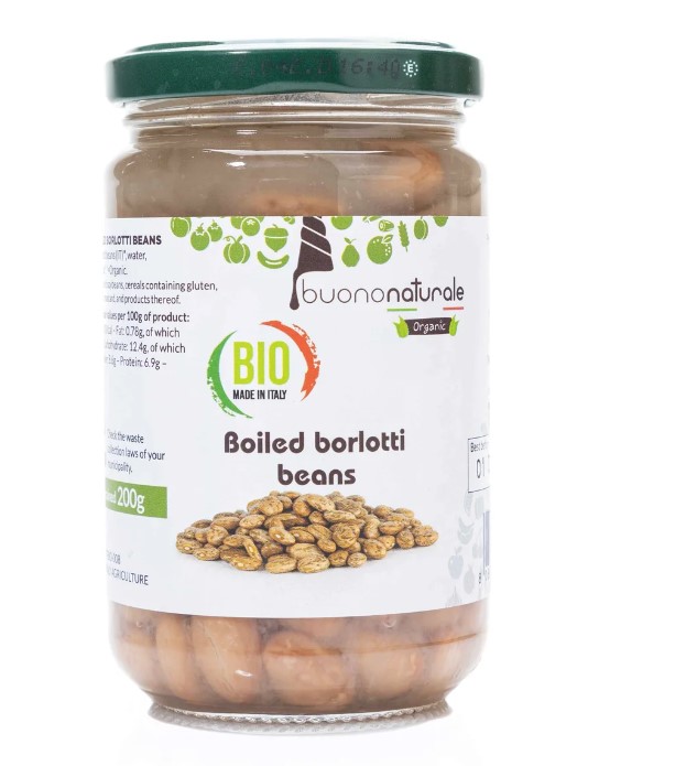 Beans (Borlotti Boiled) - 0.3kg - BuonoNaturale