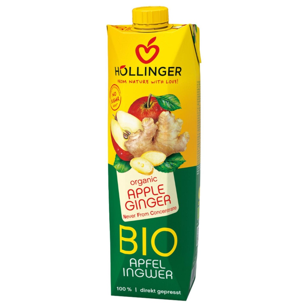 Hollinger - Organic Apple Ginger Juice - 1 L