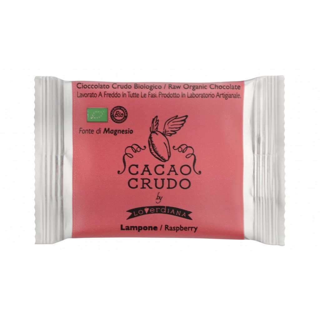 [FG11000896] Cacao Crudo - Organic Cacao Bar Dark Chocolate & Raspberry - 5 G