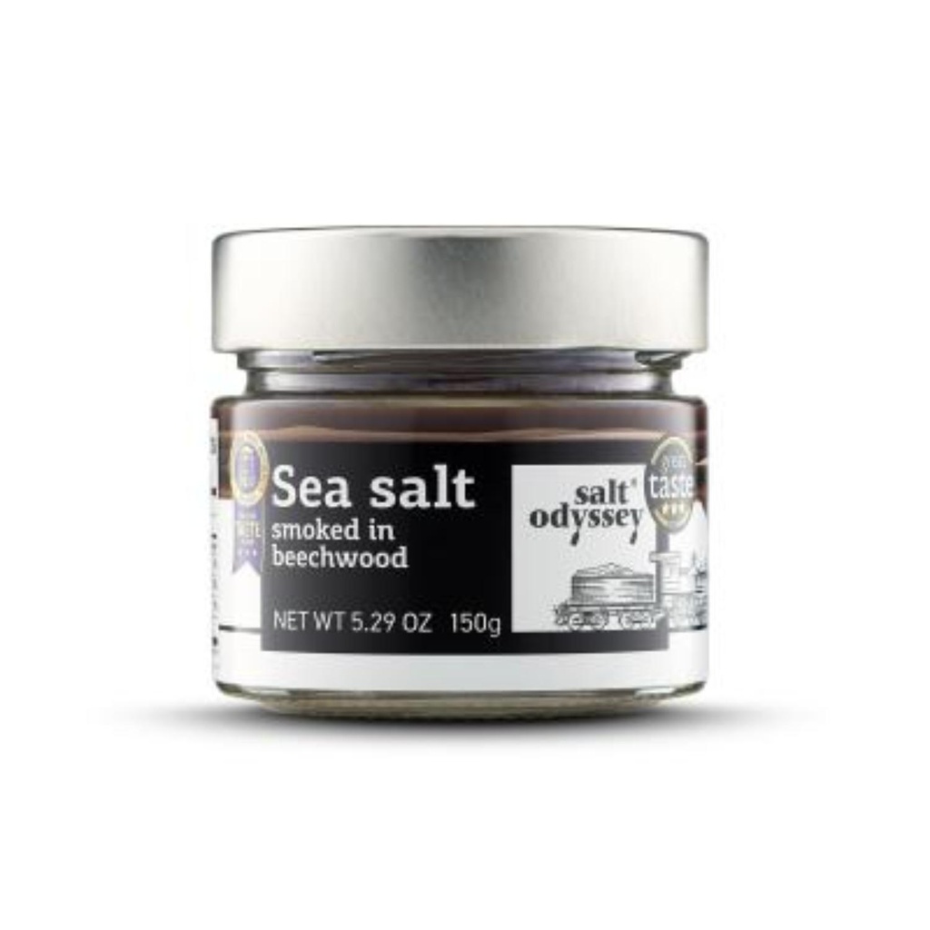 [FG11001328] Salt Odyssey - Organic Sea Salt Smoked In Beechwood - 150 G