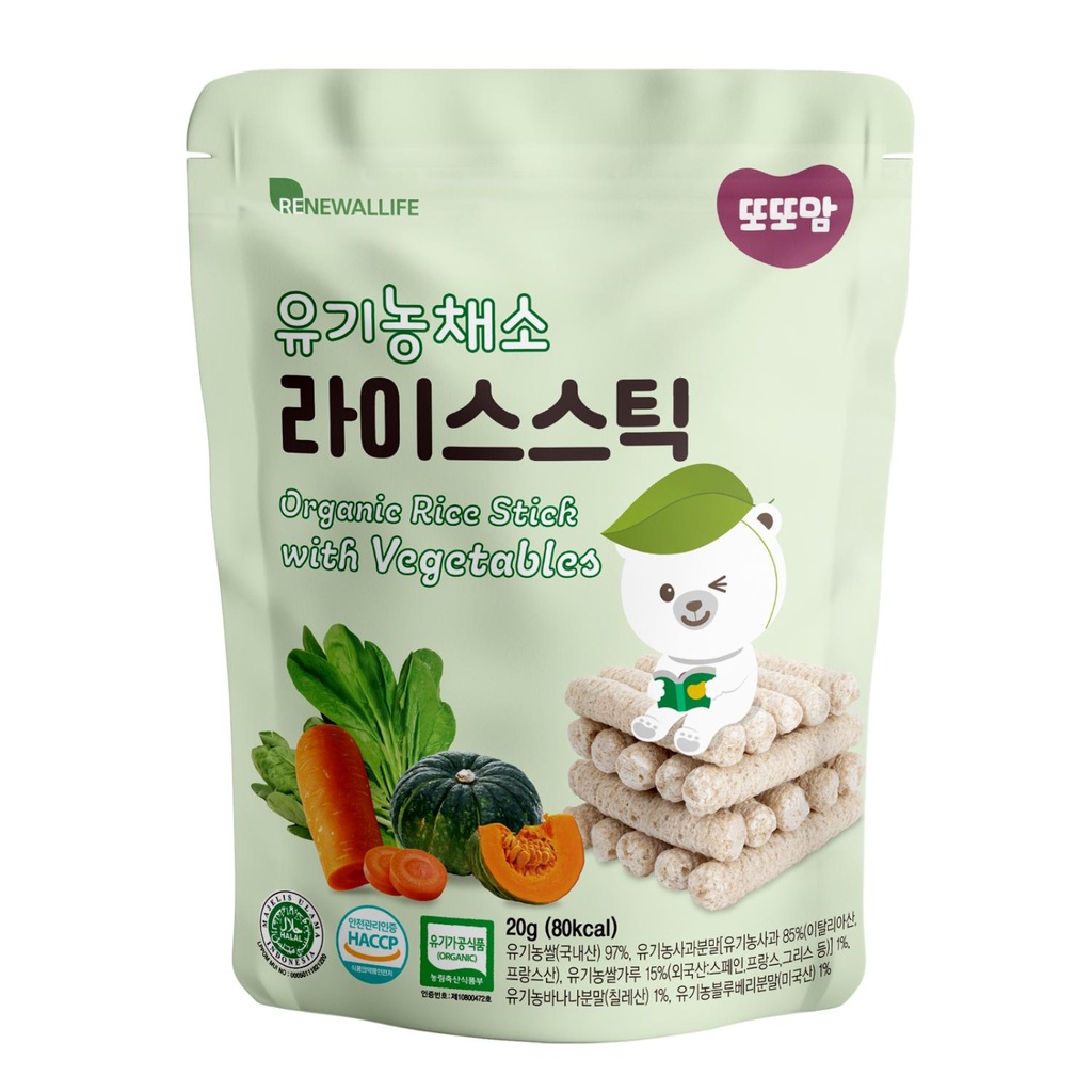 [FG11002061] Renewallife - Organic Sticks Rice Vegetable - 200 G